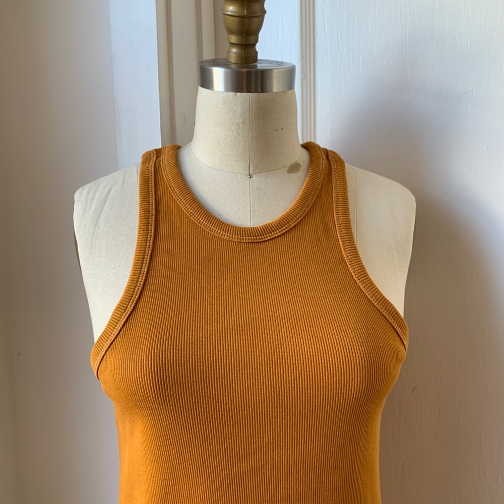Everlane Ribbed Cutaway Tank, Size L